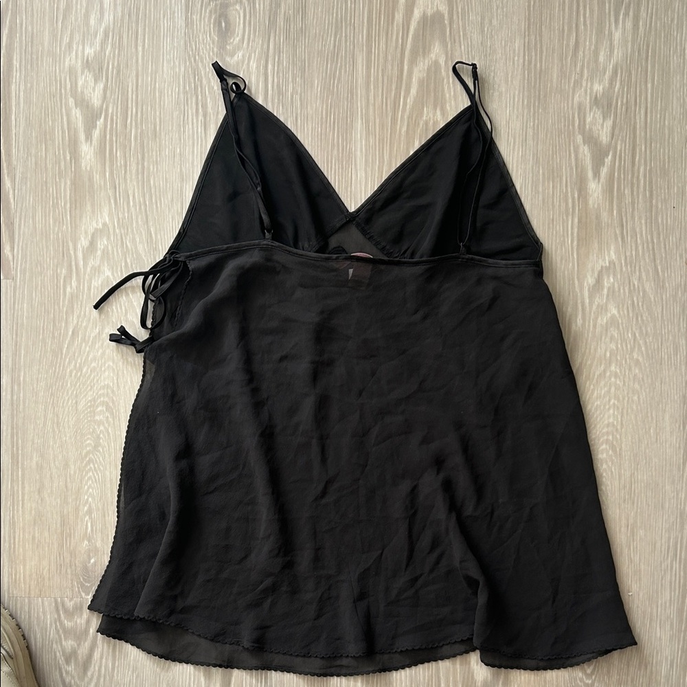Black Victoria Secret Satin Camisole Top - Picture 2 of 5